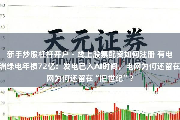 新手炒股杠杆开户 - 线上股票配资如何注册 有电送不出！欧洲绿电年损72亿：发电已入AI时间，电网为何还留在“旧世纪”？