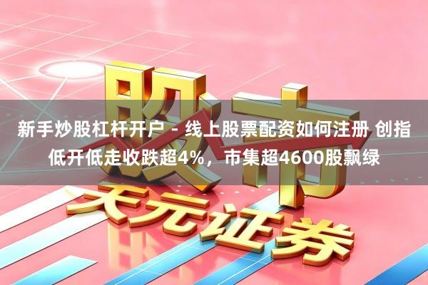 新手炒股杠杆开户 - 线上股票配资如何注册 创指低开低走收跌超4%，市集超4600股飘绿